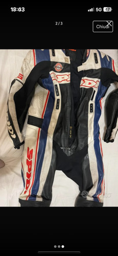 Tuta moto pelle spidi - spidi, pezzo