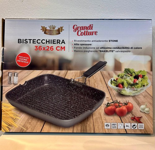 Padella bistecchiera 36x26 - 36x26, cm