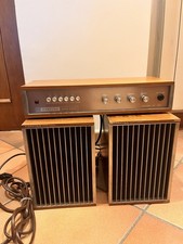 2 casse con preamplificatore farfisa