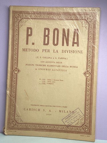Bona metodo per divisione - metodo,