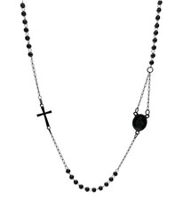 COLLANA ROSARIO DONNA UOMO GIROCOLLO IN ACCIAIO INOSSIDABILE NON ANNERISCE