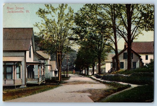 Cartolina c1910 river street - cartolina,