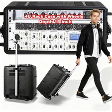 Custodia rack 4U con ruote