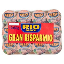 Rio Mare: Set di 12 lattine di tonno in olio d'oliva, tonno pinna gialla,