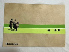 disegno banksy e quadro su