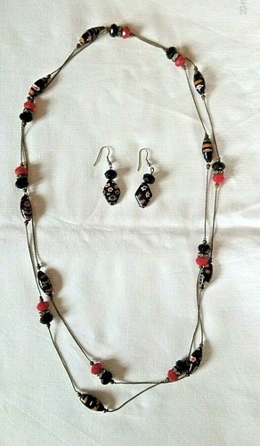 Collana con orecchini vintage - con,
