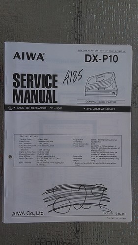 Aiwa p10 manuale di - aiwa,