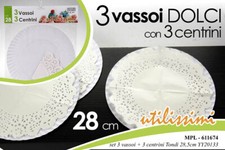 3 VASSOI + 3 CENTRINI SOTTO