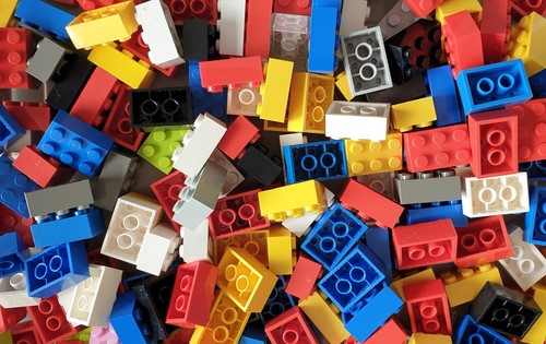 100 mattoncini base lego - mattoncini,