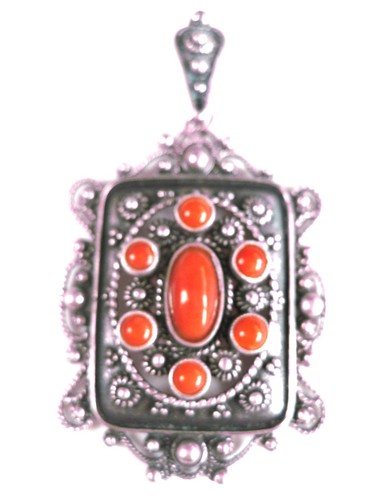 Antico ciondolo argento 835 - ciondolo,