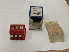 Slot machine vintage BRODI mini giocattolo da gioco rosso anni '30-40 con regole del gioco e scatola