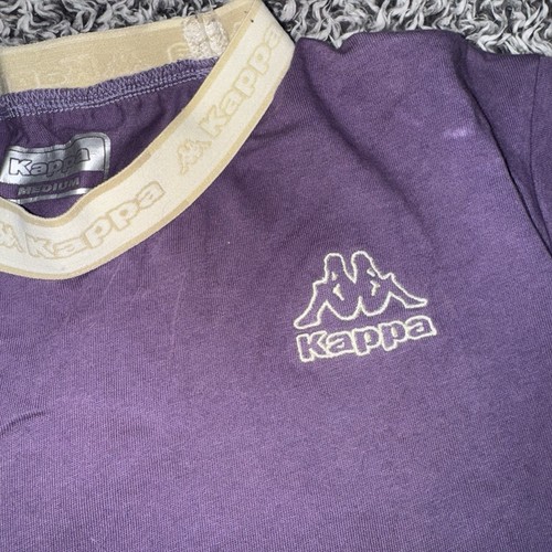 Shirt kappa viola con - t-shirt, logo