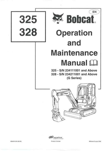 Bobcat miniescavatore 325 - bobcat,