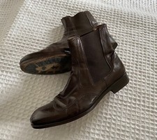 FRATELLI ROSSETTI Stivaletti Chelsea a coda di rondine pull-on in pelle marrone - Uomo 9,5