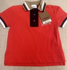 Polo Burberry ragazzo rossa