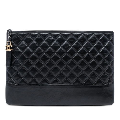 Chanel large vieilli cuir - chanel,