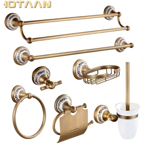 Set accessori bagno ottone - accessori,