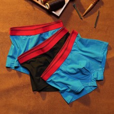 Boxer uomo intimo marsupio a U slip traspirante elastico flessibile vita mutandine