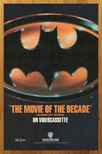 1989 Batman VHS Video Stampa