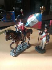 Lotto Del Prado Soldatini Portabandiera Napoleonici in Piombo. Vintage.