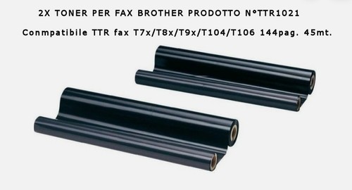 Toner per fax broteher - 2x,