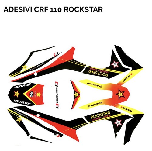 Kit grafiche adesivi rockstar - adesivi,