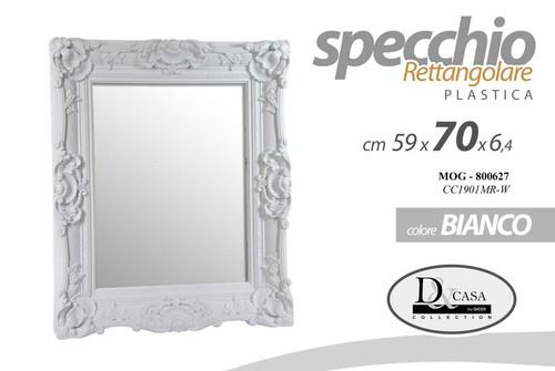 Specchio parete rettangolare - specchio,