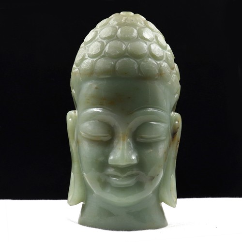 Statua testa buddha giada - statua,