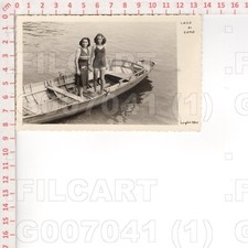 G7041 LECCO LIMONTA SCRITTO A MANO BARCA BOAT LAGO DI COMO 1941