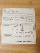 Biglietto del treno Milano