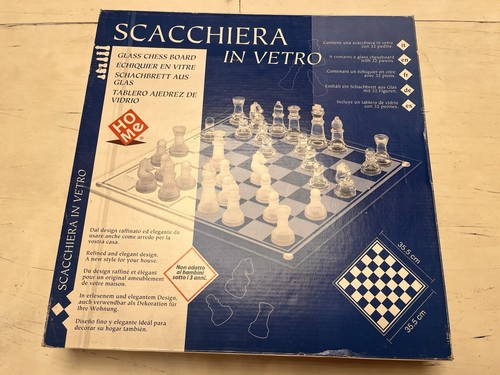 Scacchiera vetro - vetro,
