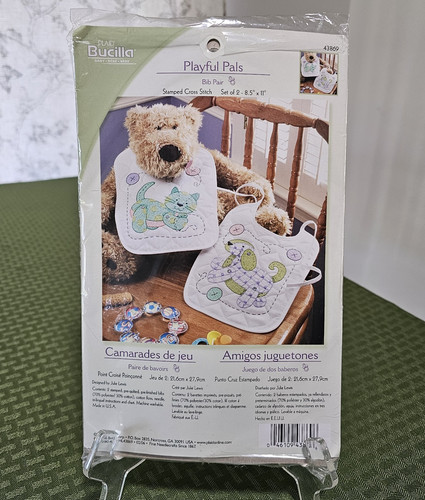 Bucilla playful pals stamped - bucilla,