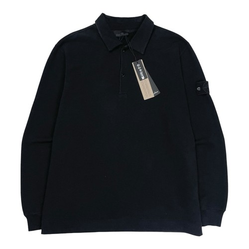 Felpa polo stone island nera - felpa,
