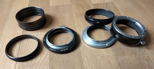 Nikon ext ring set tubi - f, ext.