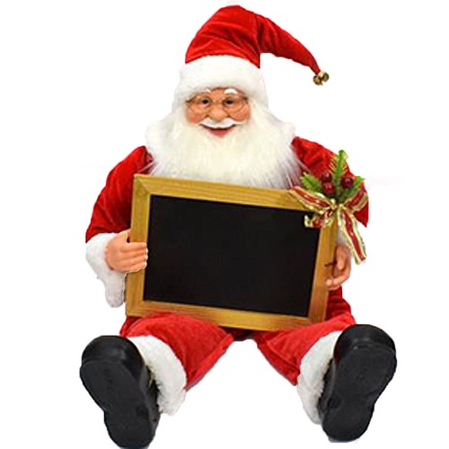 Babbo natale con - barba, bianca