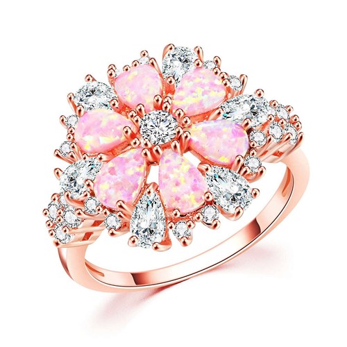 Anelli hawaiani oro rosa - , opale