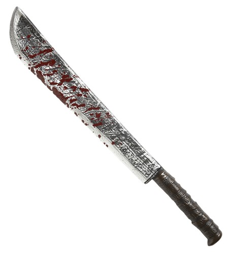 Machete plastica con sangue - in,