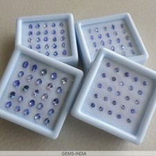 Lotto pietre preziose tanzanite 100% naturali AAA pera ovale rotonda - blu viola gemme sfuse