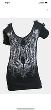 Top donna con - ali, impreziosite