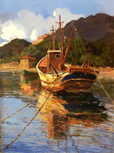 Dipinto olio tela lerici - tela,