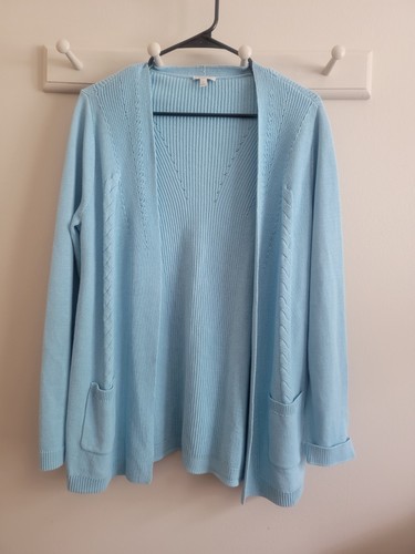 Cardigan talbots blu cotone - s,
