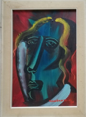Quadro dipinto unico olio - -,