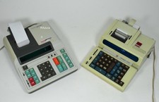 2 Calcolatrici da tavolo Retro Vintage Hermes 2200 Ornati/Citizen 129 DP-149