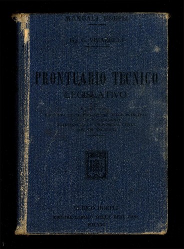Manuali hoepli 1910 - hoepli,