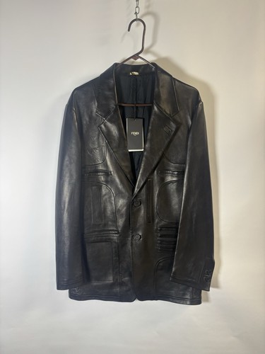 Giacca blazer pelle agnello