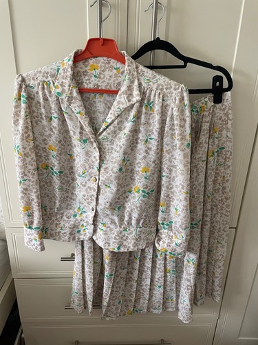 Tuta gonna floreale vintage