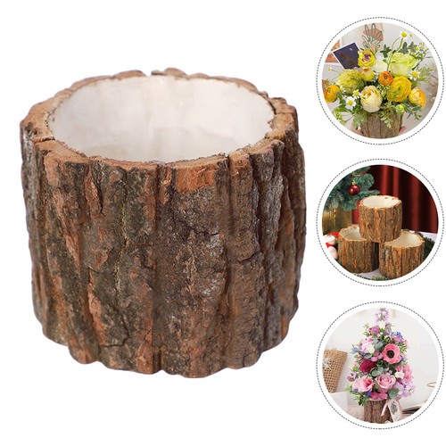 Decorative pot wooden flower - ,