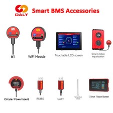 DALY BMS bilanciatore attivo/scheda di bilanciamento/modulo Wifi/touch screen LCD/Bluetooth