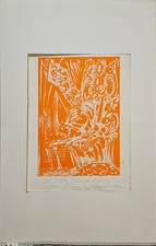 Aldo Borgonzoni, Xilografia Su Carta, 1964, cm 23,6x16,9