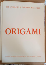 COPPIA LITOGRAFIE V.MUSCATELLO DA EDIZIONE DI ANGELI LUCCA "ORIGAMI" 70x50 cm